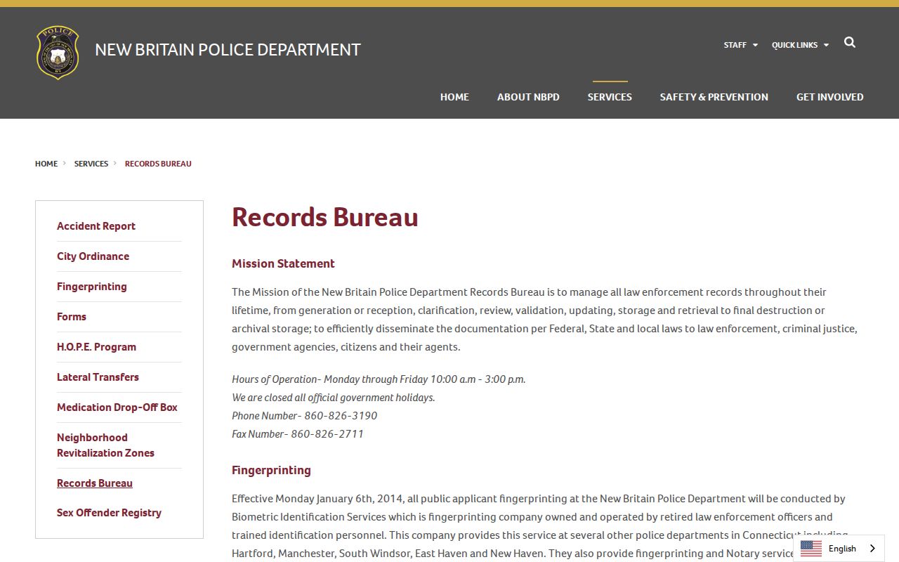 New Britain court records police records bureau and city records context